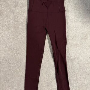 Lululemon Burgundy Leggings